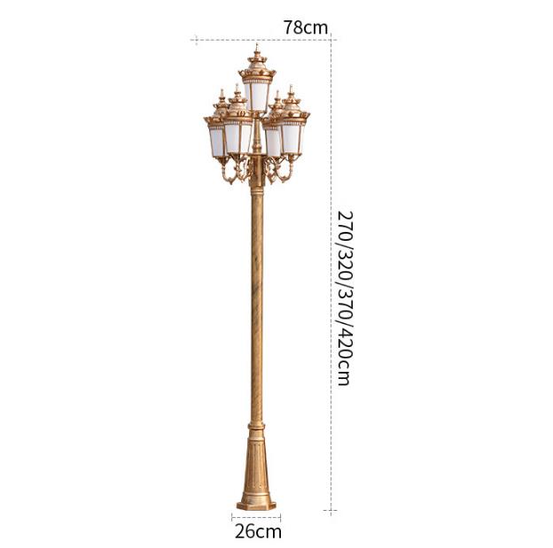 Jedini dizajn klasični Stand Street Light Posti drvenih Lampa