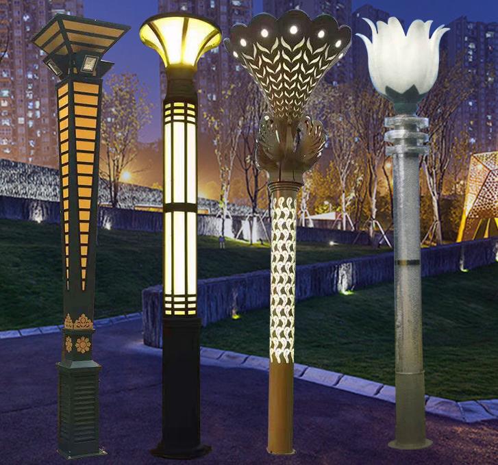Vani vrtovna svjetla, nepotrebna vodootporana kineska kvadratna lampa, položaja pejzačne lampe