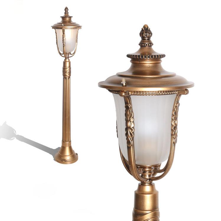 Evropski stil lampe, aluminijum anti-ružan i vodootporan vrt osvjetljenja lawne lampe